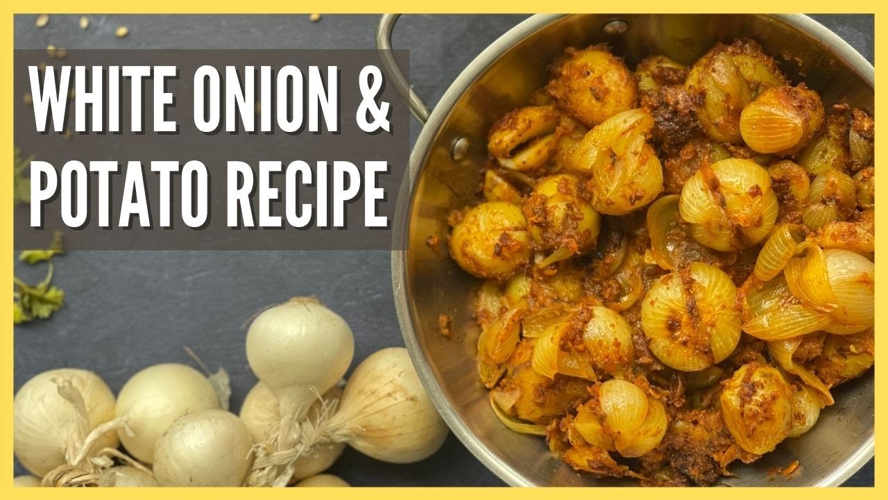 Bharwa Style White Onion & Potato Sabzi