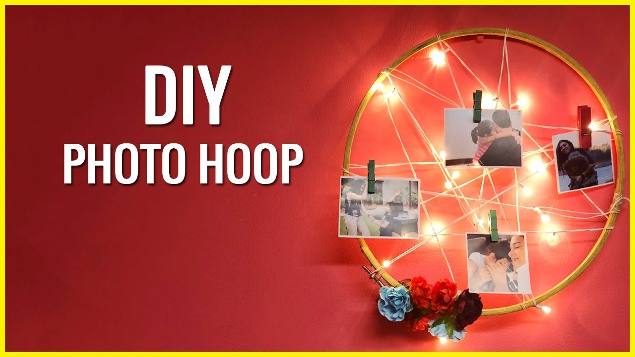 DIY Embroidery Hoop Photo Frame