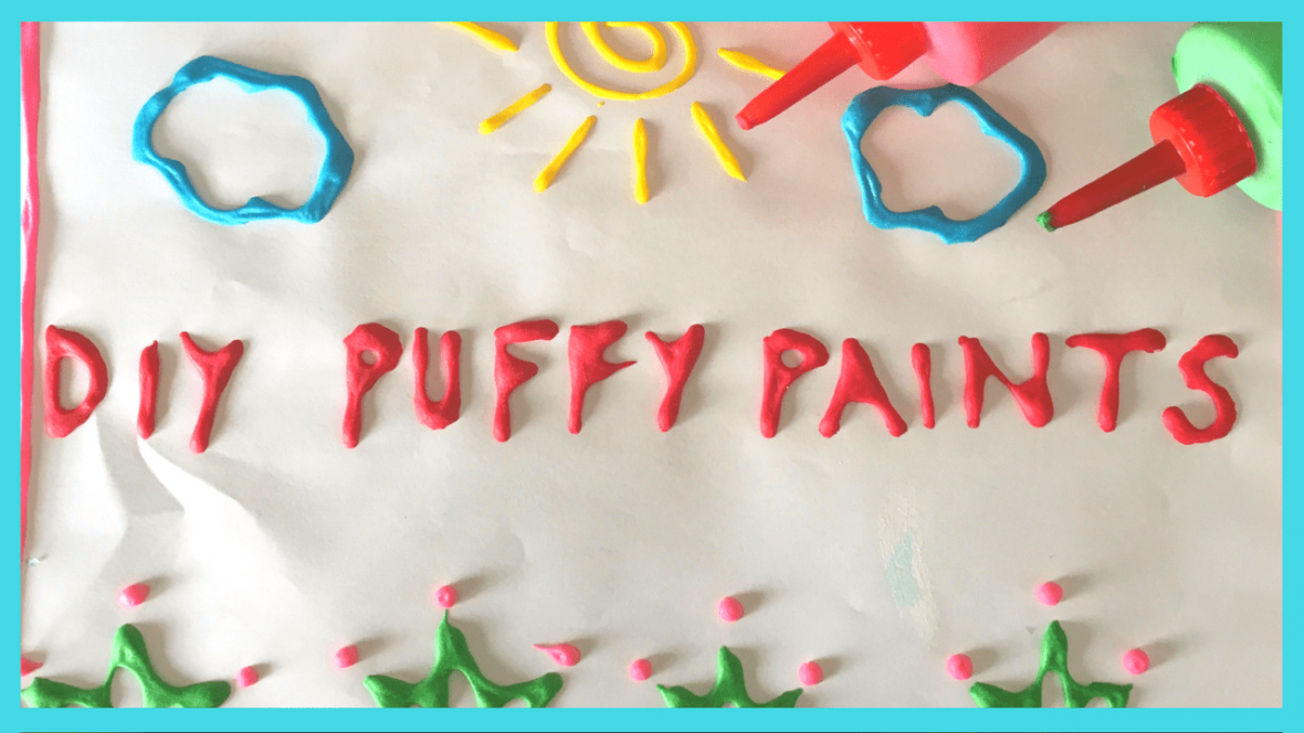 How To Make Puffy Paints With Things Available At Home Kidsstoppress