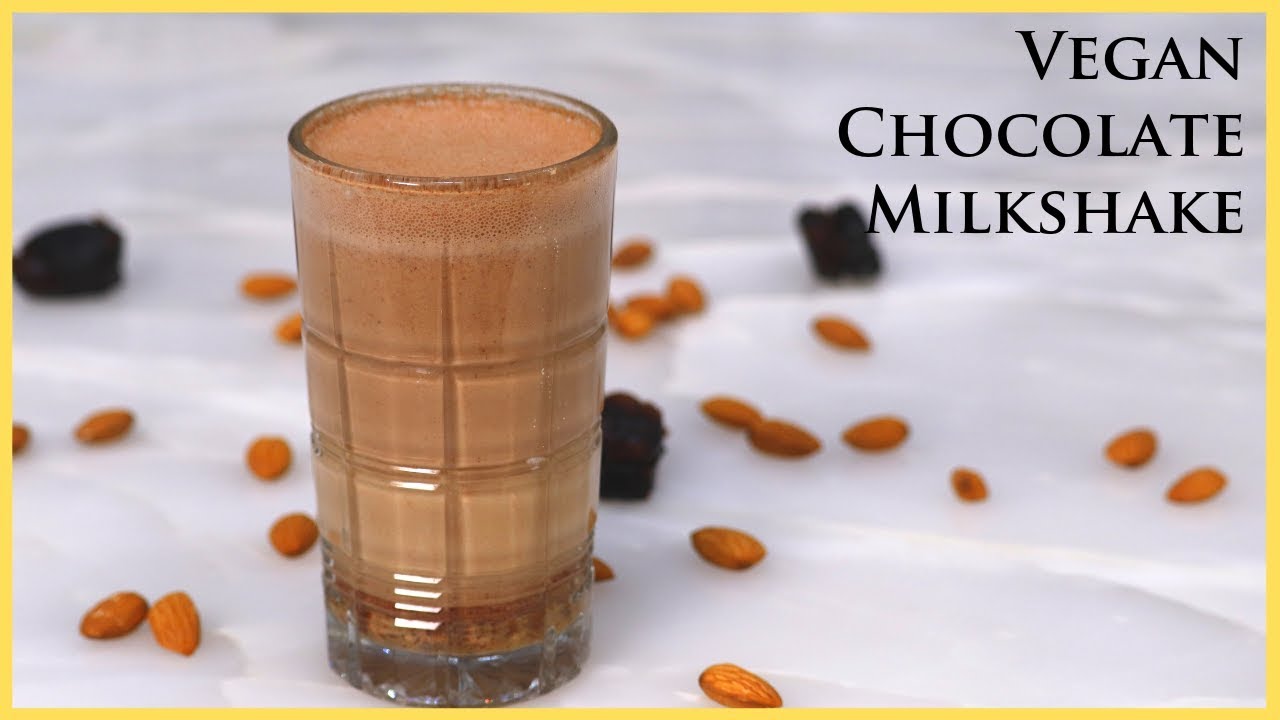 Vegan Chocolate Milkshake (No-Milk) | Quick Breakfast Recipe