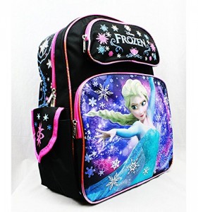 Backpack - Disney - Frozen Snow Princess Elsa Black 16 New Girls Bag a04568