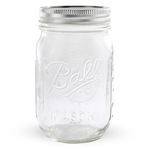 KSP Ice Cold Glass Mason Drinking Jar - Set of 4 (Clear)