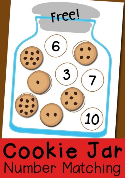 Counting activities kidsstoppress.com Cookie jar Number Matching