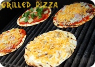 Grilled pizza tortillas