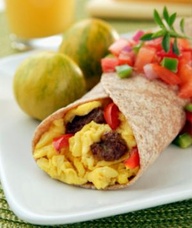 Healthy breakfast Burrito