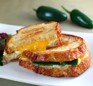 Jalapeno Popper grilled Cheese sandwich