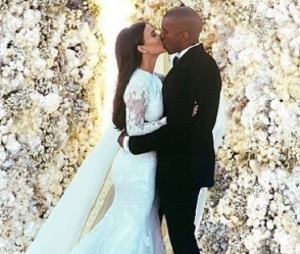 Kim kardashian wedding piocture