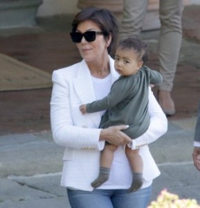 Kris jenner with Baby North