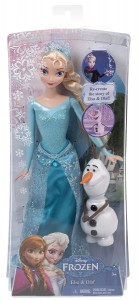 Mattel Disney Frozen Sparkle Princess Elsa and Olaf Doll Gift Set