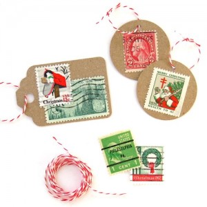 Philatelic learning with kids_gift tags