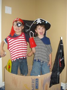 act out stories pirate dress up