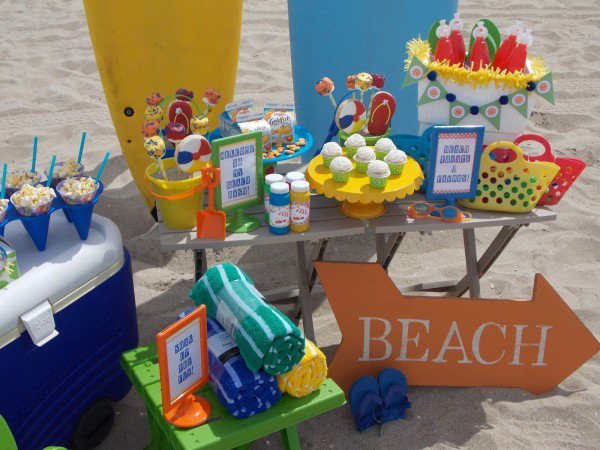 beach party bday theme