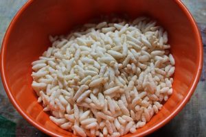bowl of puffed rice