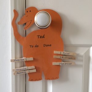 chore chart with pegs for kids