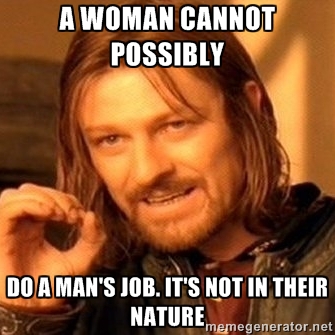 mans job vs a womans job